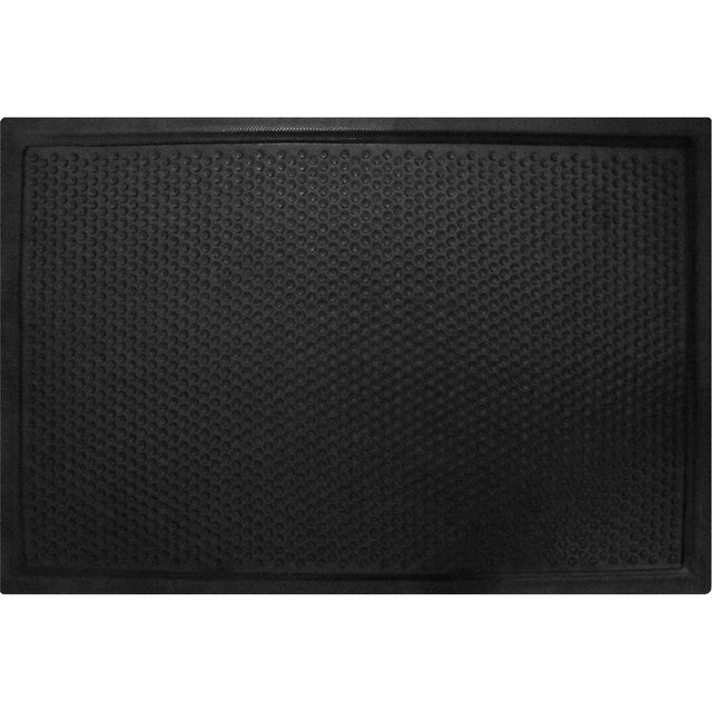 M+A Matting DuraComfort Anti-Fatigue Mat, Bubbled, 3' x 5' x 1/2", Black, Nitrile