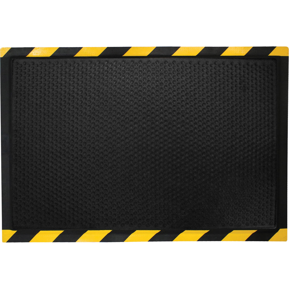 M+A Matting DuraComfort Anti-Fatigue Mat, Bubbled, Black/Yellow, Nitrile