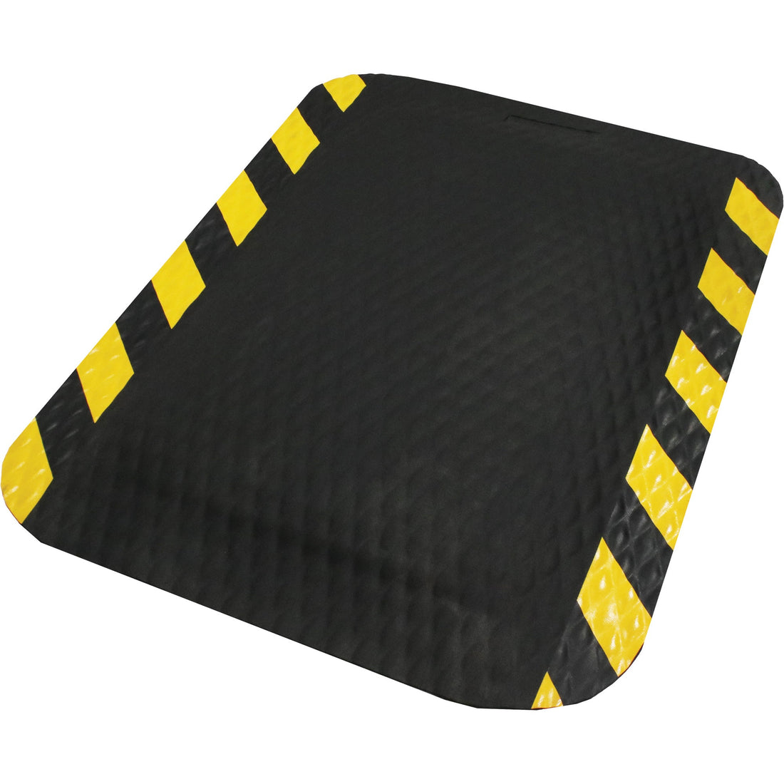 M+A Matting Hog Heaven Mat, Diamond, Black/Yellow, Nitrile