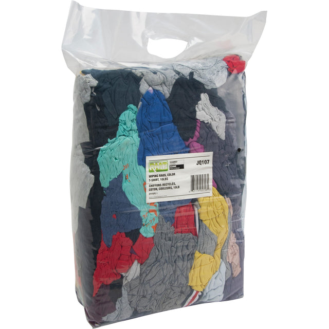RMP Maintenance Recycled Material Wiping Rags, Cotton, Mix Colours