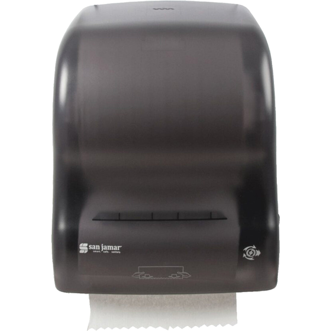 San Jamar Mechanical Hands-Free Towel Dispenser, No-Touch, 12.4" W x 9.3" D x 15.1" H