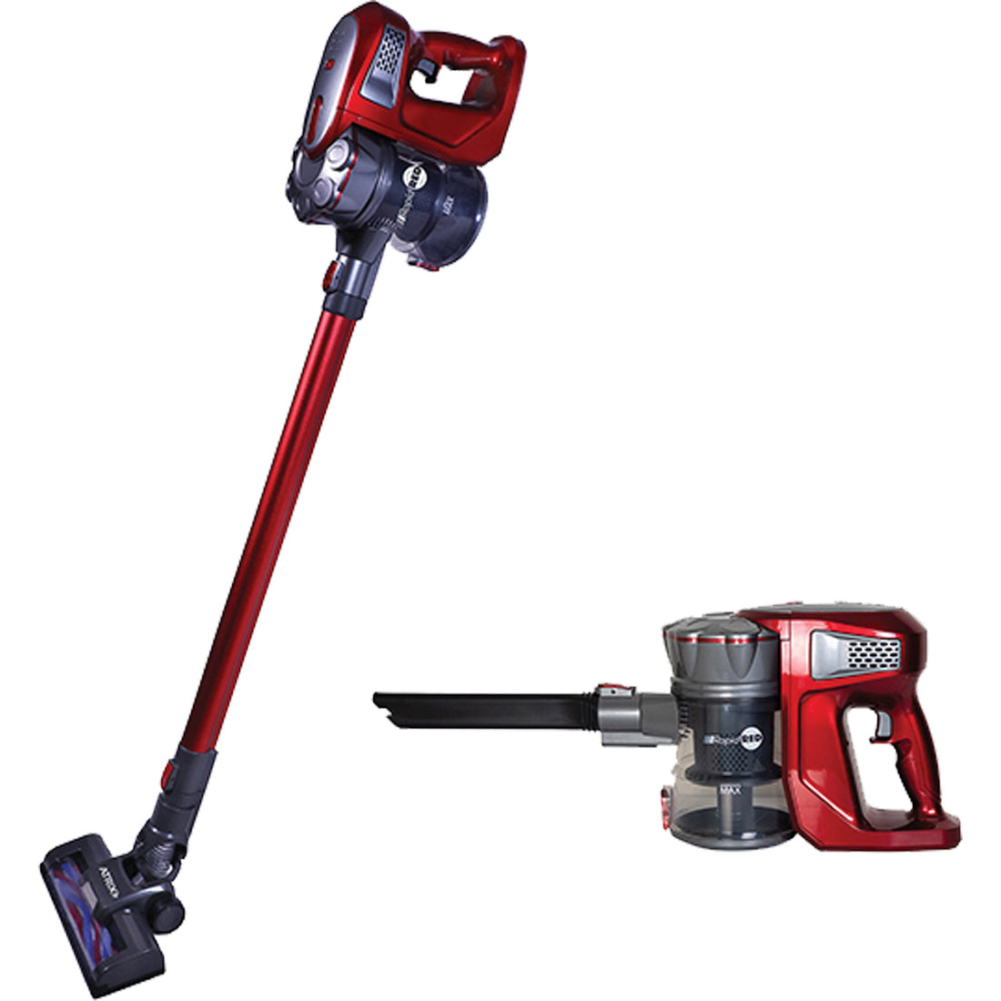 Atrix Rapid Red Cordless Stick Vacuum, Dry, 0.5 US Gal. (1.89 Litres)