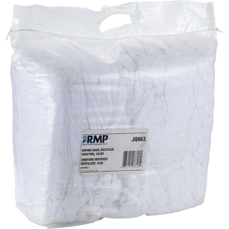 RMP Maintenance Wiper Rags, White, 10 lbs.