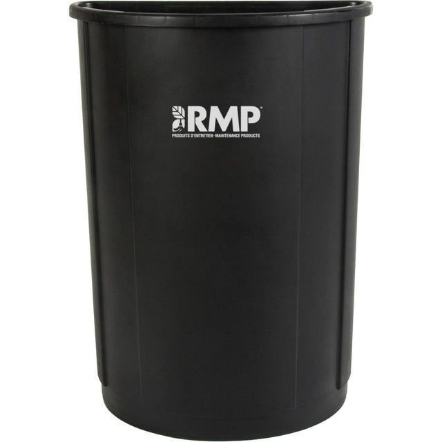 RMP Maintenance Half-Round Garbage Bin, Polyethylene, 21 US gal.
