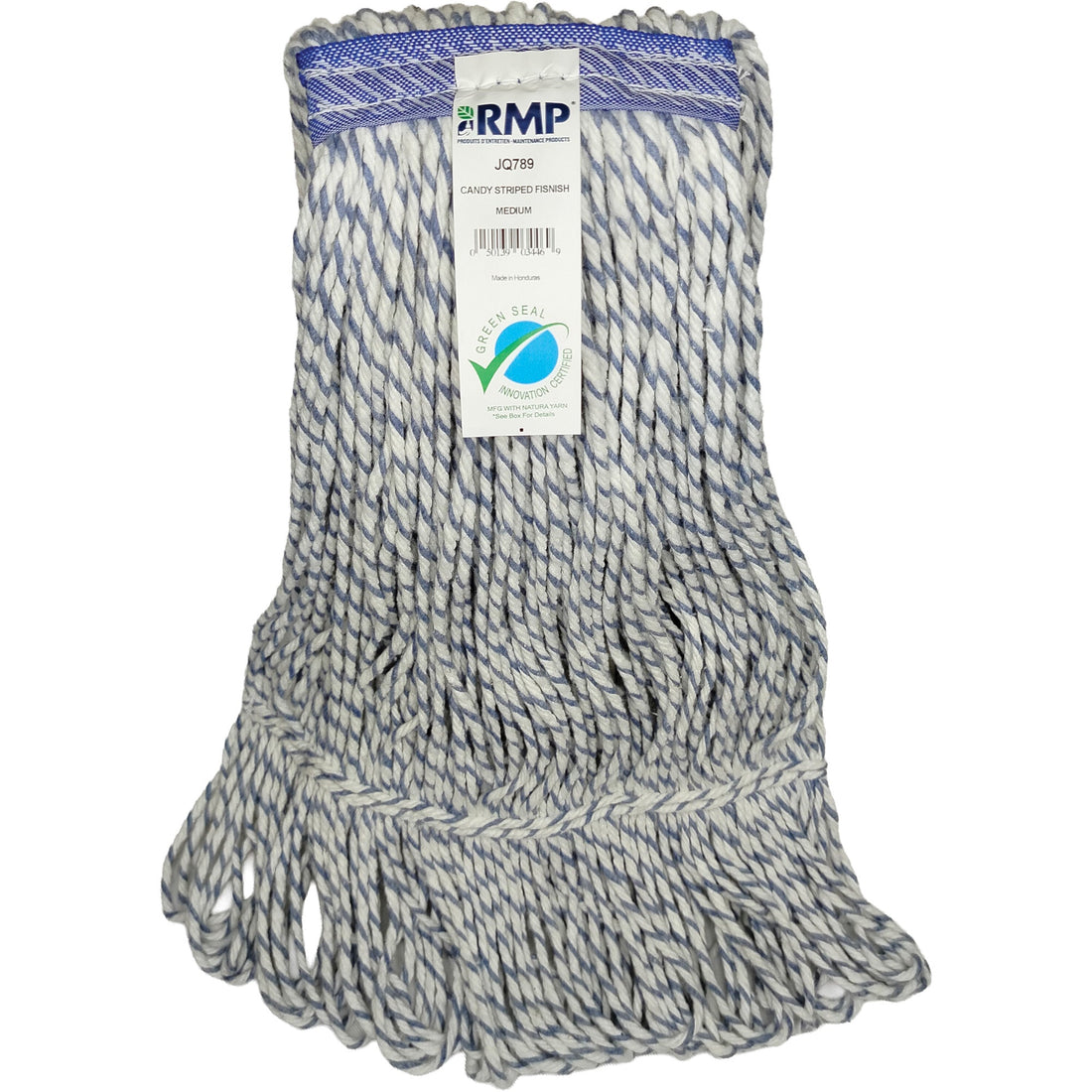 RMP Maintenance Candy-Striped Mop Head, Floor Finishing, Synthetic, Loop Style