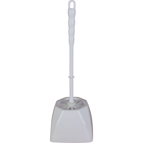 RMP Maintenance Toilet Bowl Brush & Caddy, Polypropylene Bristles, White