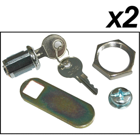 Rubbermaid Specialmade Cleaning Cart Lock & Key Assembly