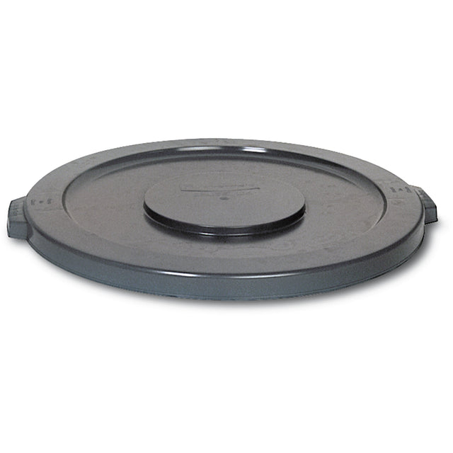 Rubbermaid Round Brute Tops, Flat Lid, Plastic/Polyethylene