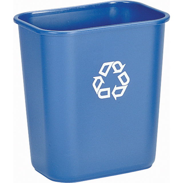 Rubbermaid Recycling Container , Deskside, Plastic, 28-1/8 US Qt.