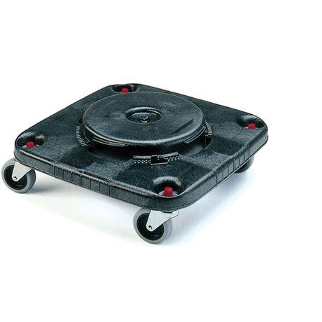 Rubbermaid Square BRUTE® Dollies, Polyethylene, Black