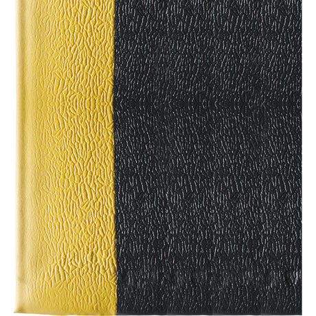 Wearwell Ultra-Tred ArmorCote Mats No. 440, Textured, 3' x 60' x 3/8", Black/Yellow, Polyurethane/PVC Sponge