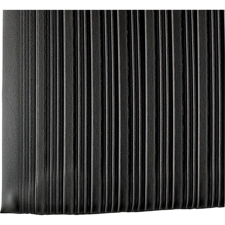 Wearwell Tuf Sponge No. 451 Mats, Ribbed, Black, PVC Sponge