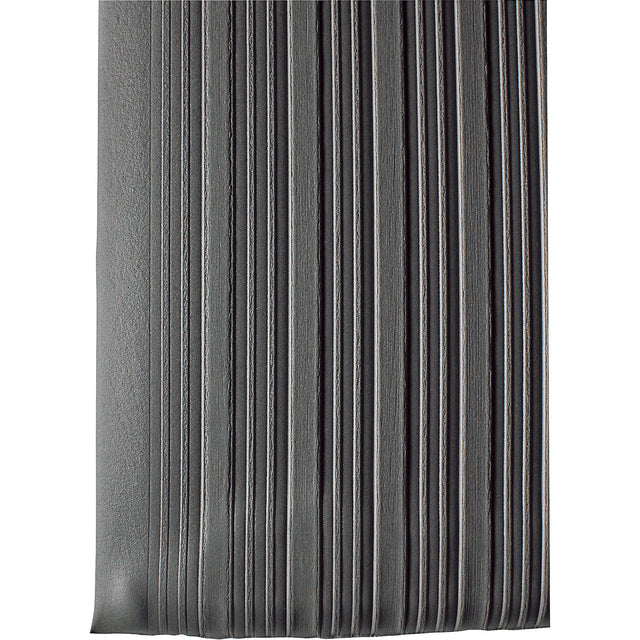 Wearwell Tuf Sponge No. 451 Mats, Ribbed, 3' x 60' x 3/8", Grey, PVC Sponge