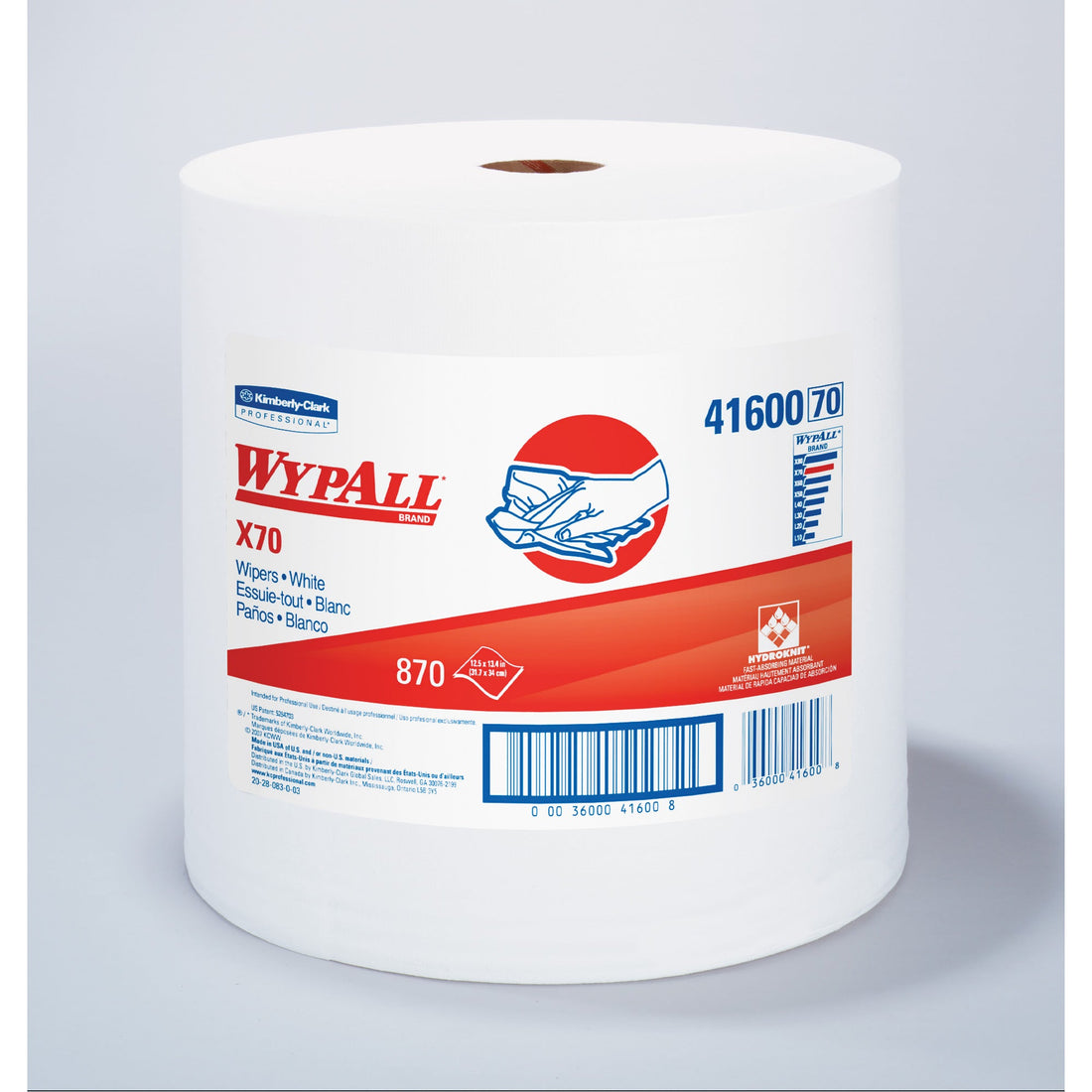 Kimberly-Clark X70 Wipers, Heavy-Duty, 13-2/5" L x 12-1/2" W