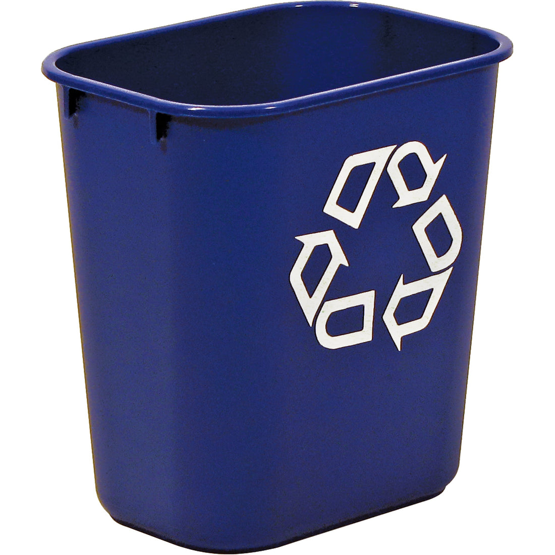 Rubbermaid Recycling Container , Deskside, Plastic, 13-5/8 US Qt.