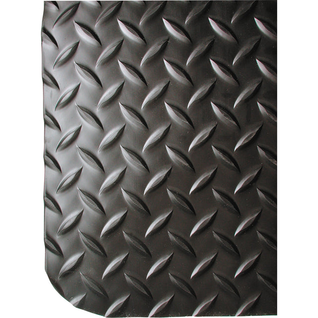 Wearwell Ultrasoft No. 414 Mats, Diamond, Black, PVC Sponge