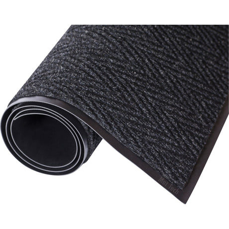 Mat Tech Chevron Matting, Scraper/Wiper, Charcoal
