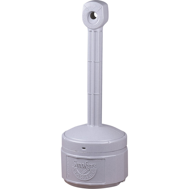 Justrite Smoker’s Cease-Fire Cigarette Butt Receptacle, Free-Standing, Plastic