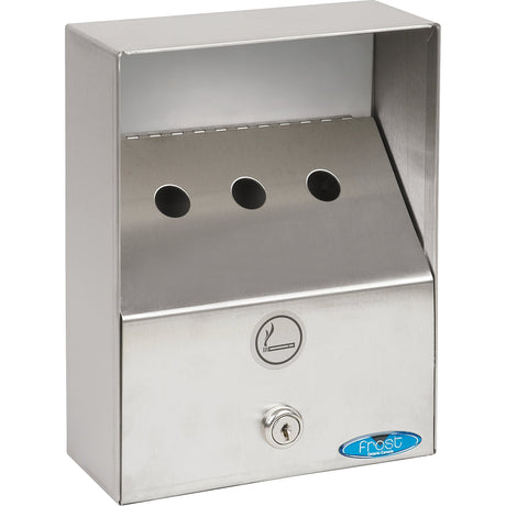 Frost Smoking Receptacles, Wall-Mount, Stainless Steel, 1 Litres Capacity, 9" Height