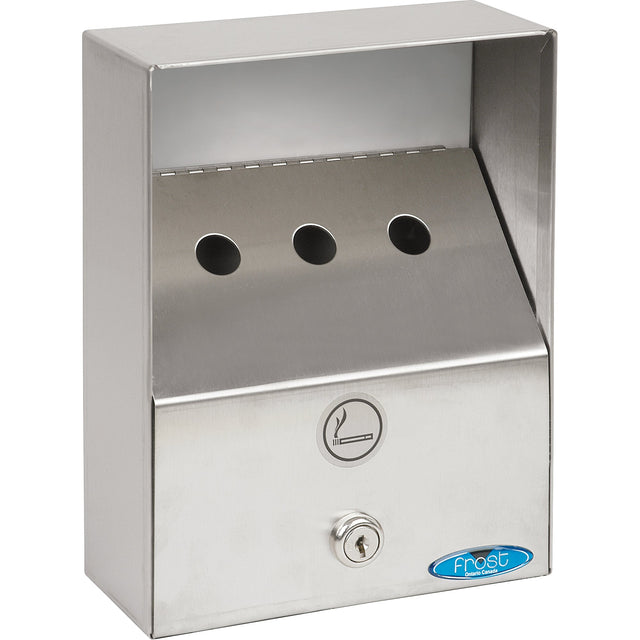 Frost Smoking Receptacles, Wall-Mount, Stainless Steel, 1 Litres Capacity, 9" Height