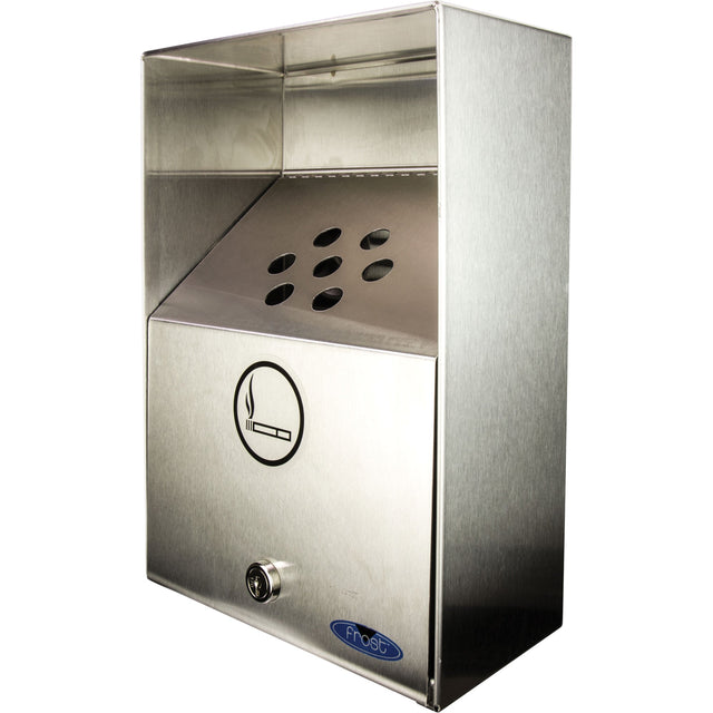 Frost Smoking Receptacles, Wall-Mount, Stainless Steel, 3.3 Litres Capacity, 13-1/2" Height