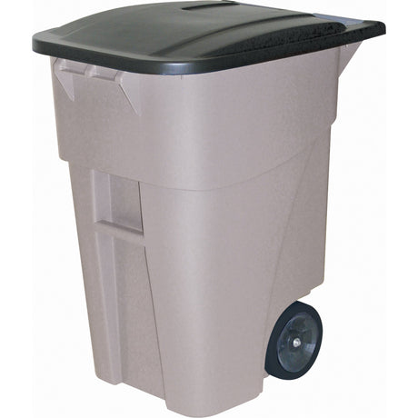 Rubbermaid Brute® Roll Out Containers, Plastic, 50 US gal.
