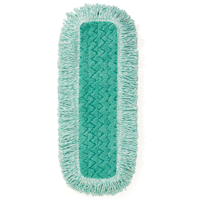 Rubbermaid Hygen™ Dust Pads with Fringe, Hook and Loop Style, Microfibre, 18" L x 6" W