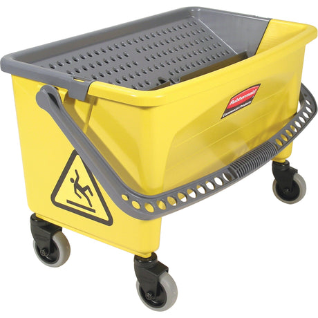 Rubbermaid Microfibre Press Wring Buckets, Down Press, 10.75 US Gal. (43 Quart), Yellow