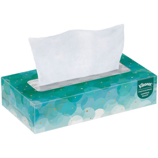Kimberly-Clark Kleenex® Facial Tissue, 2 Ply, 7.8" L x 8.3" W, 100 Sheets/Box