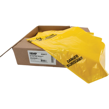 RMP Maintenance Waste Bags, Bio-Hazard, 2 mils