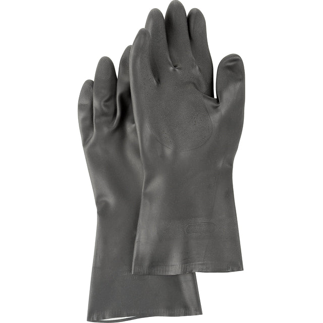 Showa Chloroflex Gloves, 12" L, Neoprene, Flock-Lined Inner Lining, 24-mil