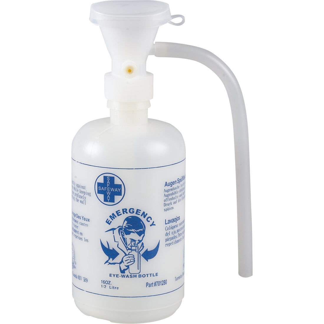 WASIP Eyewash Station Accessories - Eyewash Bottle, Empty