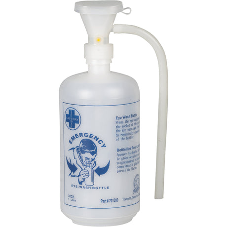 WASIP Eyewash Bottle With Eye Cup, Empty Bottle, 32 oz.