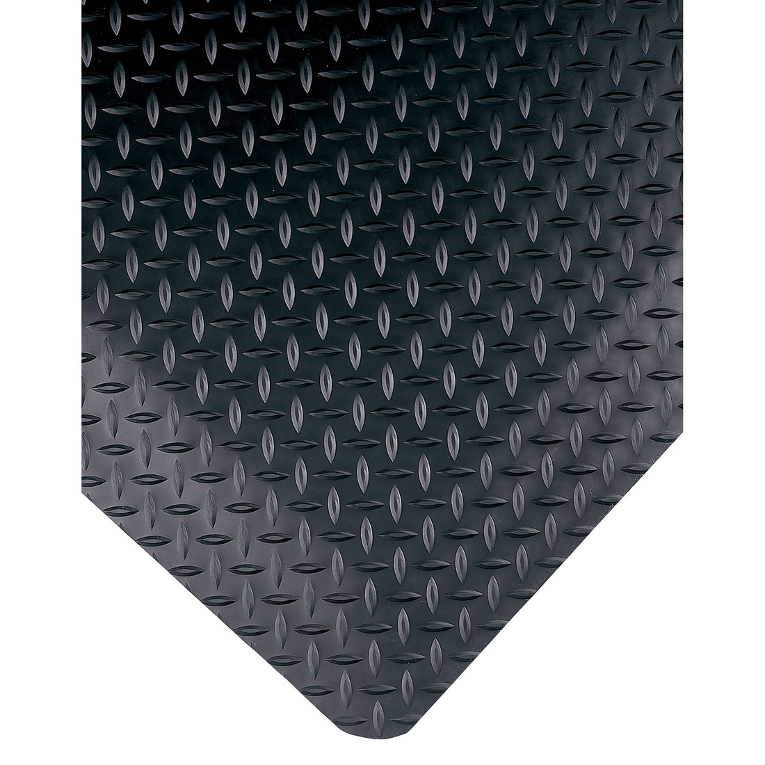 Wearwell Select No. 495 Mats, Diamond, 2' x 3' x 15/16", Black, PVC