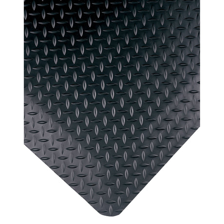 Wearwell Select No. 495 Mats, Diamond, 2' x 3' x 15/16", Black, PVC