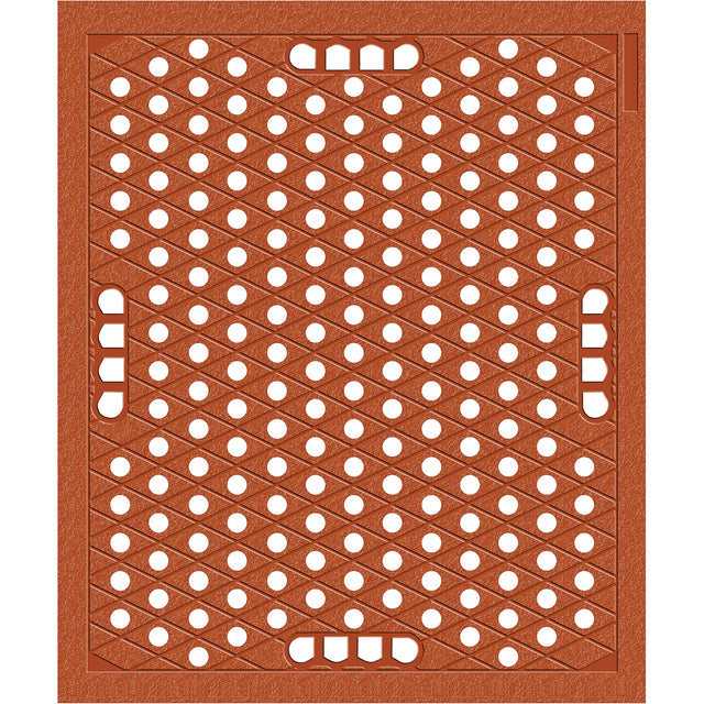 Wearwell Grade "A" No. 482 Mats, Slotted, Brown, Nitrile