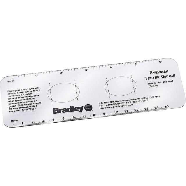 Bradley Eyewash Test Gauges