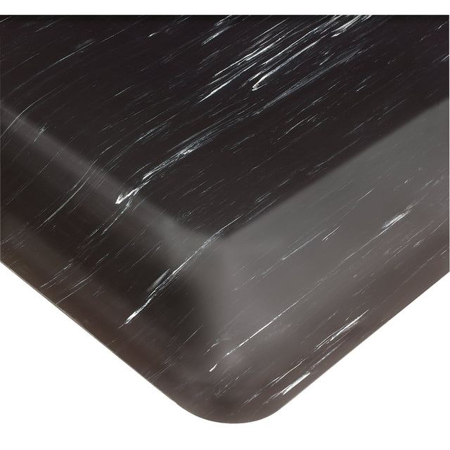 Wearwell Tile-Top AM No. 420 Anti-Microbial Mats, Smooth, 2' x 3' x 1/2", Black, PVC Sponge