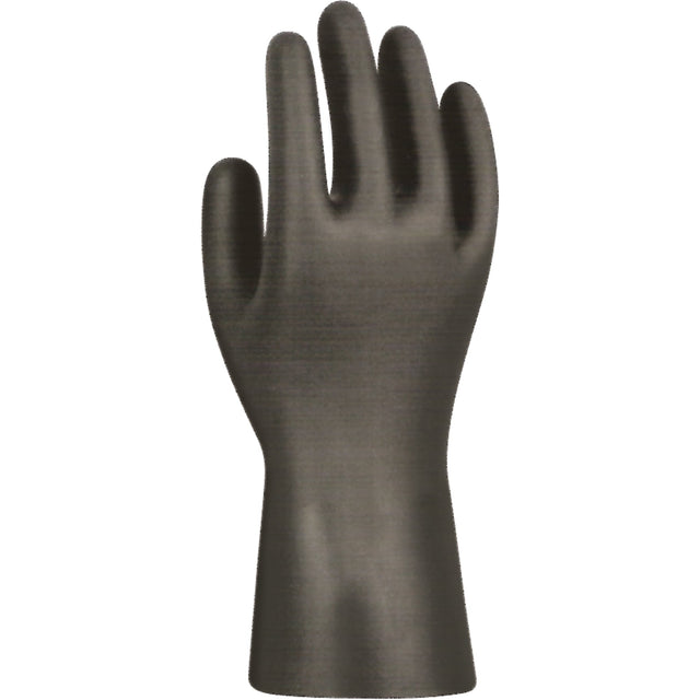 Showa Nighthawk Defender Gloves, Nitrile, 6-mil, Powder-Free, Black