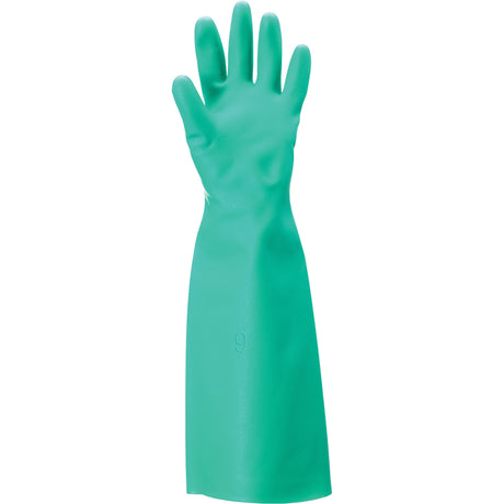 Ansell Solvex 37-185 Gloves, 18" L, Nitrile, 22-mil