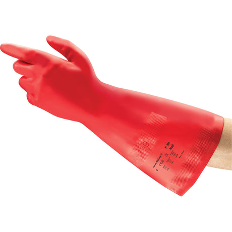 Ansell AlphaTec Solvex 37-900 Chemical Gloves, 14.9" L, Nitrile, 16.7-mil