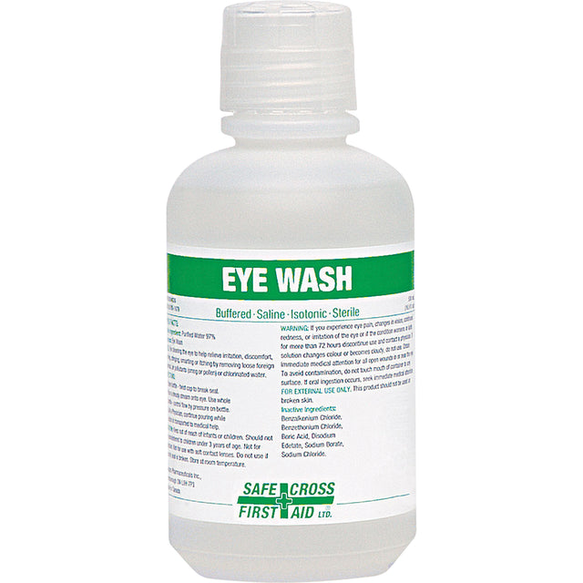 Safecross Eyewash Solution, Full Bottle