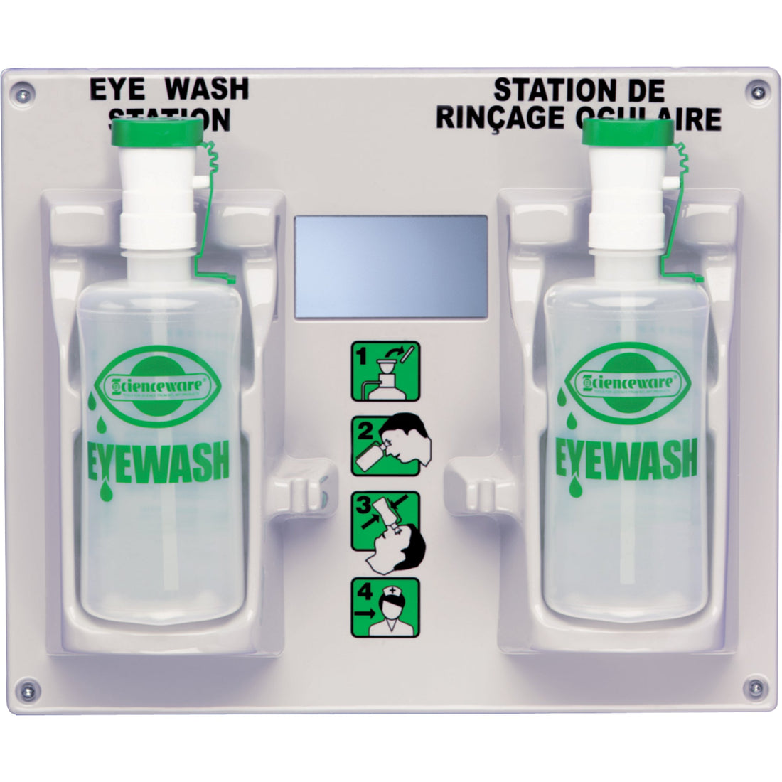 Safecross Eyewash Station and Bottle