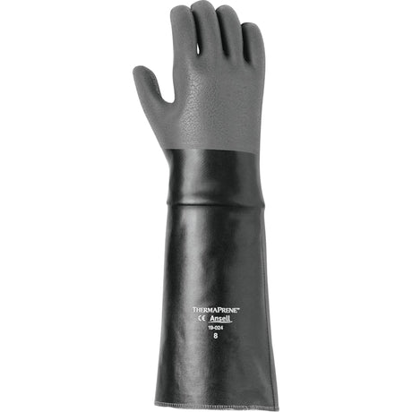 Ansell Thermaprene 19-024 Gloves, 18" L, Neoprene, Cotton Inner Lining, 85-mil
