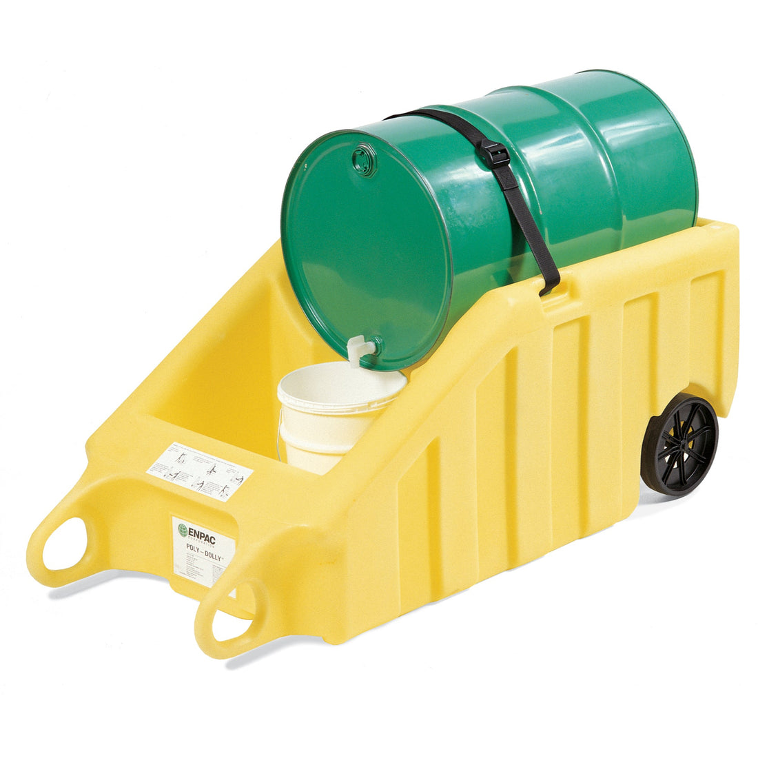Enpac Poly-Dolly®, 69" L x 31.7" W x 26.5" H, 70 US gal. Spill Cap.