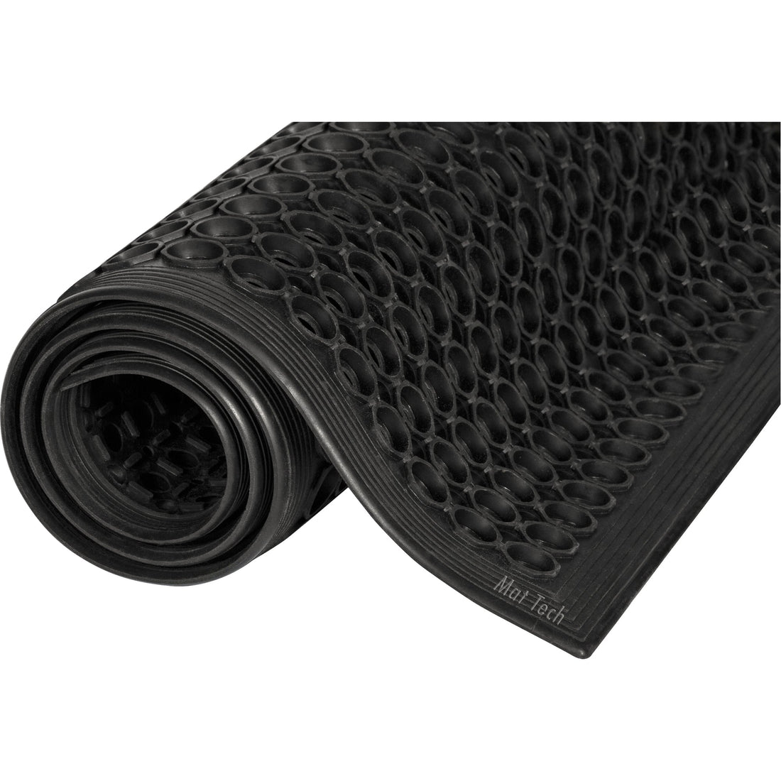 Mat Tech Safewalk™ Light Mats, Honeycomb, 3' x 5' x 1/2", Black, Rubber