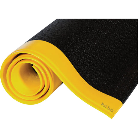 Mat Tech Tuff-Spun Mats, Pebbled, Black/Yellow, PVC Sponge