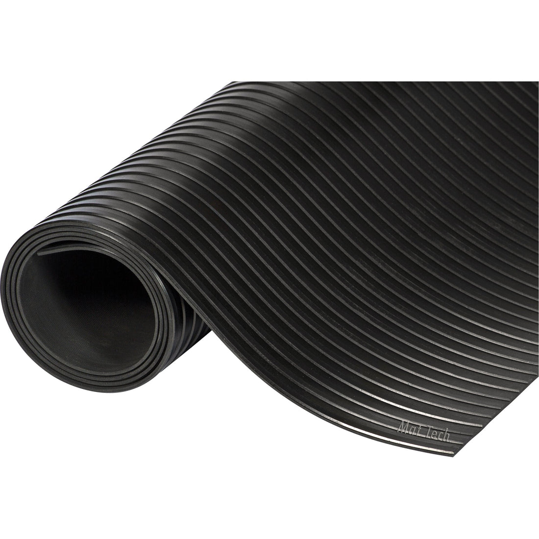 Mat Tech Wide Rib Mats, Runner, 3' x 10' x 1/8", Black