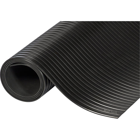 Mat Tech Wide Rib Mats, Runner, 3' x 10' x 1/8", Black