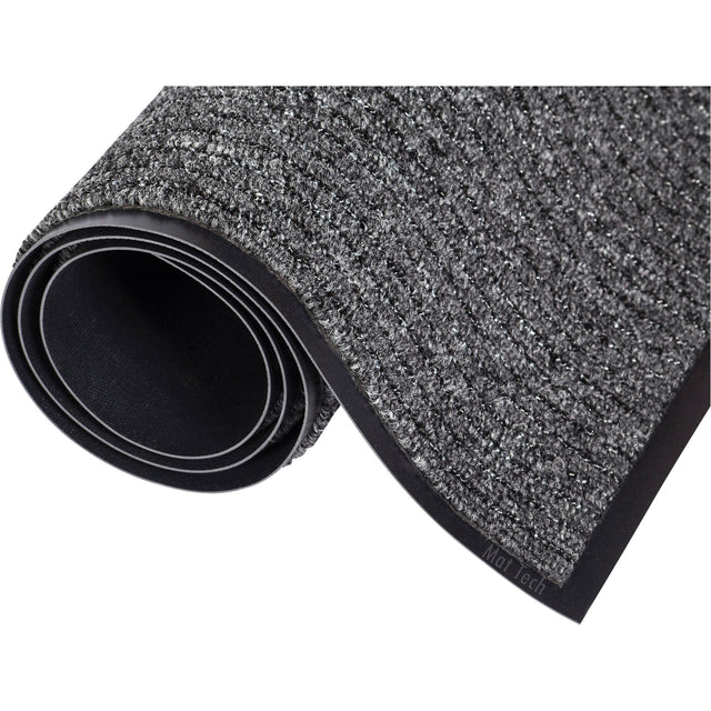Mat Tech Three-N-One Mat, Wiper/Scraper, Charcoal
